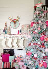 Boho Chic Christmas Decorating Decorated Life Boho Christmas Tree Pink Christmas Decorations Pink Christmas Tree