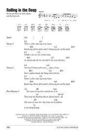 Rolling in the deep lyrics. Rolling In The Deep Sheet Music Adele Guitar Chords Lyrics