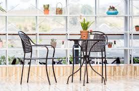 Chair And Table On Terrace Elegant Chair Outdoor Furniture Sets Garden Furniture