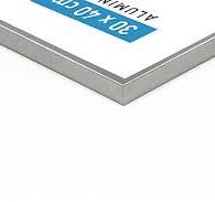 Cadre photo aluminium argent mat Accent l.50 x H.70 cm