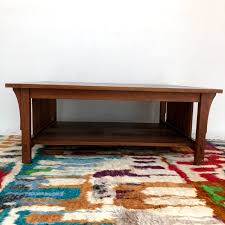 Stickley style mission oak rocker, boston rocker, walnut victorian corner what not shelf, cherry dropleaf table, mahogany dropleaf table, oak. Stickley Cherry Coffee Table