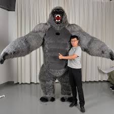 Vestiti di carnevale | novità 2019 sui costumi di carnevale: Gonfiabile King Kong Costume Di Halloween Per Adulti Peluche Furry Animale Della Mascotte Di Carnevale Di Venezia Vestito Di Vestito Fursuit Orangutan Gorilla Costumi Cinema E Tv Aliexpress