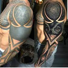 Ink And Beast On Instagram Admin Hey Oh Alex Insta 2 Beardandbeast Artist Abian Lamotta I Cover Tattoo Tribal Sleeve Tattoos Black Tattoo Cover Up