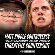 The drama surrounding Matt Riddle's alleged dealings with an indie  wrestling promoter has taken another turn. Ringside News has confirmed with Dillon  Hines, the promoter accusing Riddle of misconduct, that the $2,000
