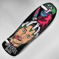 Death Skateboards Dan Cates Killer Clown II Skateboard Deck 9.375"