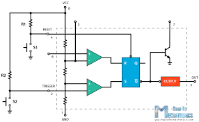 555 timer ic working principle block diagram circuit