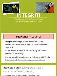 Fokus kepada usaha mengurangkan birokrasi bagi. Integriti