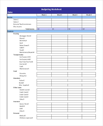 Example Budgeting Worksheet Simple Monthly Budget Template Simple Monthly Budget Templa Financial Plan Template Budgeting Worksheets Weekly Budget Template