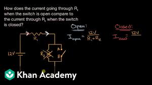 Okay thank you one more. Current Due To Closing A Switch Worked Example Video Khan Academy