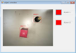 Object selection by SSVEP. There are two objects and two different...
