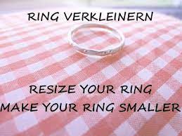 Tutorial Make A Ring Smaller Resize Your Fingerring Ring Too Big Make A Ring Smaller Big Rings How To Make