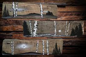 American art décor rustic wood sliding barn door photo picture frame and chalkboard. Barn Board Art