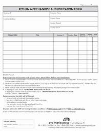 Rma Form Template Unique Return Merchandise Authorization Form In 2020 Templates Form Document Templates