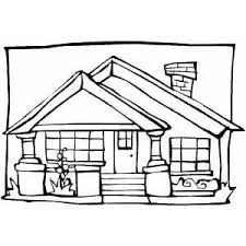 One Side Extension House Colouring Pictures Farm House Colors House Colouring Pages