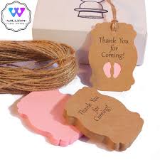 Customize baby shower label templates with address labels, party banners, postcards, & water bottles. 50pcs Thank You For Coming Kraft Paper Tag Baby Shower Gift Tags Birthday Party Diy Candy Box Label Shopee Philippines