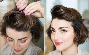 Kurze Haare Pony Stylen Tipps Wegstecken Volumen Haare Frisuren Hairstyle Schone Frisuren Kurze Haare Haare Stylen Kurze Haare Mit Pony