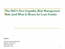 A mutual fund liquidity ratio is reported by mutual funds to provide investors with insight on how much cash the fund is holding. The New Sec S Mutual Fund Liquidity Rules What They Mean For Loans And Loan Mutual Funds Presentation Lsta