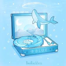 Blue Aesthetic Art Bee Reckless Kawaii Drawings Cute Kawaii Drawings Cute Animal Drawings Kawaii