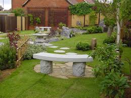 This lovely bench has an attractive design and a lovely white paint finish. Japanese Curved Stone Bench Build A Japanese Garden Uk