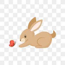 Cute Bunny Playing With A Butterfly Bunny Clipart Animal Cute Png And Vector With Transparent Background For Free Download In 2021 Cartoon Butterfly Rabbit Illustration Butterflies Vector