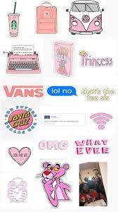 Cute Pink Aesthetic Stickers Print Stickers Iphone Case Stickers Printable Stickers