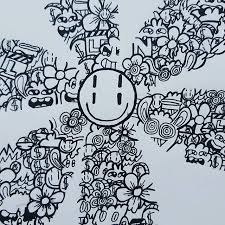 His striking art style incorporates his signature colorful doodles occasionally accompanied by realistic drawings. 18 Doodle Vexx Coloring Pages Png