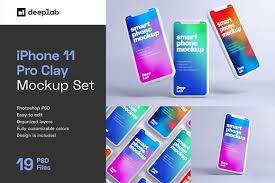 Advanced Clay Iphone 11 Pro And App Web Design Mockup That Contain 19 Different Arrangements And Perspectiv Web Design Mockup Promotional Design Iphone Mockup