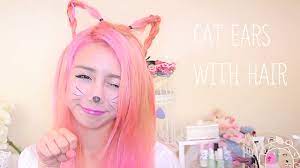 Two ways to make cat ears with your hair! Make Cat Ears With Your Own Hair The Wonderful World Of Wengie Youtube