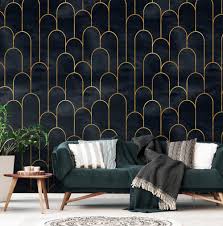 Modern Geometric Wallpaper Photo Mural Wall Decoration Glamour Wallpaper Interior Design Wall Poster Abstract Wall Print In 2020 Geometric Wallpaper Wallpaper Interior Design Interior Wall Design