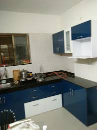 l shaped modular kitchen, wall unit