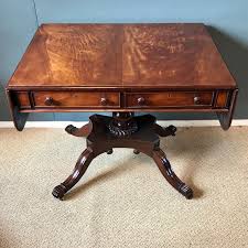 Antique vintage art deco modern imperial round 2 door mahogany table nightstand. Antique Mahogany Sofa Table Antique Tables Hemswell Antique Centres