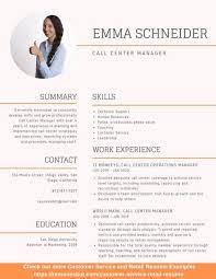 Manager resume sample that will get jobs. Call Center Manager Resume Samples And Tips Pdf Doc Resumes Bot