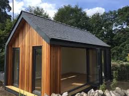 Cedar Clad Pitched Roof Garden Office Contemporary Garden Rooms Garden Office Modern Shed
