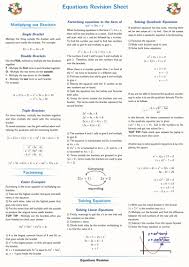 Gcse Equations Revision Sheet Maths Higher Level Grade 9 1 Exams Gcse Maths Revision Gcse Math Studying Math