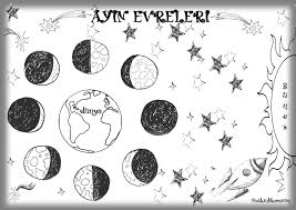 Ze Ze Adli Kullanicinin Uzay Gezegenler Dunya Ay Panosundaki Pin Gezegenler Boyama Sayfalari Ayin Evreleri