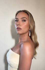 Scarlett Johansson's side profile