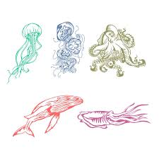 Download Sea Animals Cuttable Design