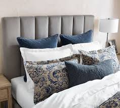 Discover bedroom furniture at pottery barn and create the perfect escape. Kira Channel Tufted Upholstered Headboard Pottery Barn