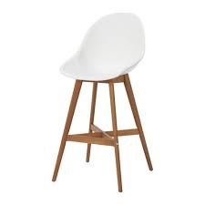 fanbyn bar stool with backrest, white