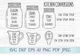 Download Kitchen Conversions Svg Measurement Chart Svg Kitchen Svg 90339 Svgs Design Bundles Conversion Chart Kitchen Kitchen Conversion Cricut