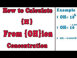 1 recall that the sum of the ph and. How To Calculate H From Oh Concentration Fro All Students In Urdu Hind Student Concentration Calculator