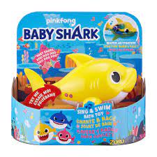 Let them dive into their imagination while they get squeaky clean. Robo Alive Junior Baby Shark Battery Powered Sing And Swim Bath Toy Walmart Canada