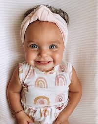 Cool Blush Retro Knot Headband Newborn Headband Infant Etsy Newborn Headbands Baby Turban Headband Cute Baby Pictures