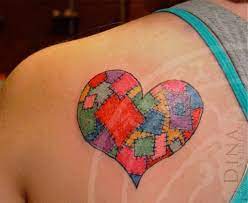 Gallery Two Completed Tattoos By Dina Verplank Patchwork Heart Tattoo Firefly Tattoo Quilt Tattoo Sewing Tattoos Heart Tattoo