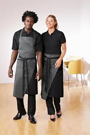 Tahiry Tablier Mixte Anthracite Vetement Professionnel Tablier Uniforme Hotel