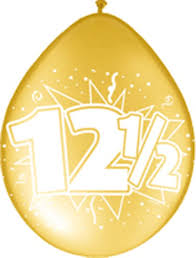 8x Stuks Jubileum Ballonnen 12 5 Jaar 12 5 Jaar Getrouwd Versiering Feestartikelen