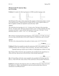 Homework 5 Answer Key