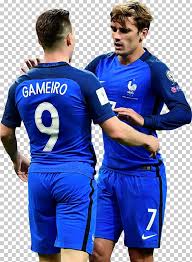 Antoine griezmann france national football team uefa euro 2016 football player jersey, football, running man with blue nike soccer jersey png. Kevin Gameiro France National Football Team Atletico Madrid Stade De France Football Player Png Clipart Antoine