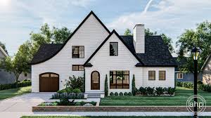 1 5 Story Cottage Style Plan Read Park In 2020 Brick Exterior House Tudor House Exterior Cottage House Plans
