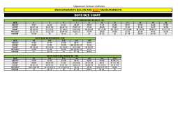 Sizing Charts